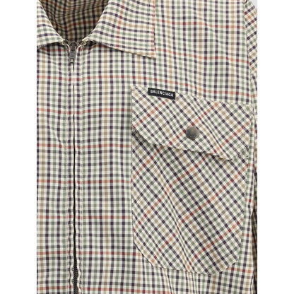 Balenciaga Multicolor Cotton Coat Balenciaga