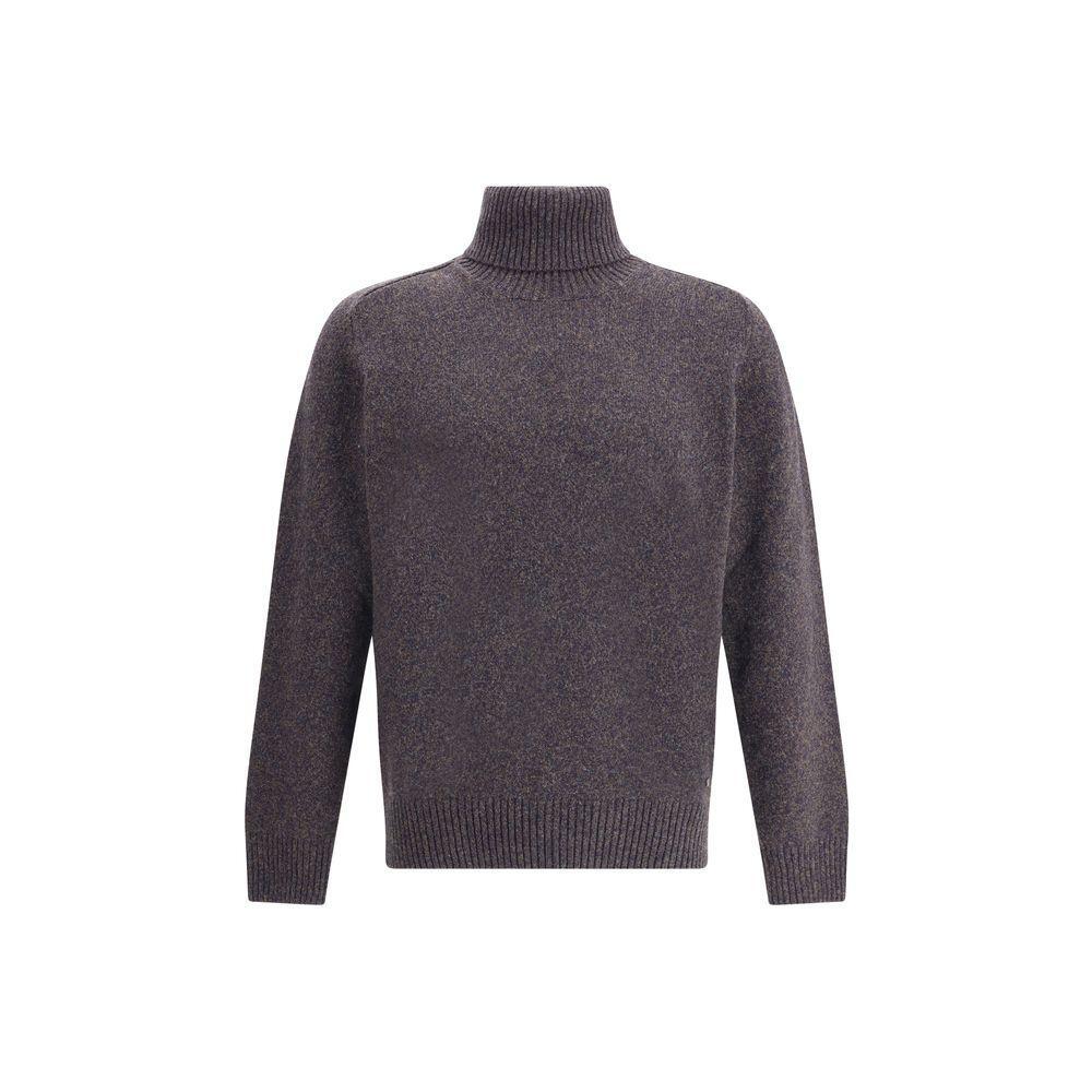 Brooksfield Multicolor Fleece Wool Turtleneck