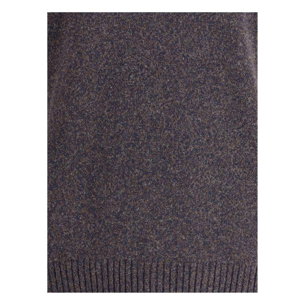 Brooksfield Multicolor Fleece Wool Turtleneck Brooksfield