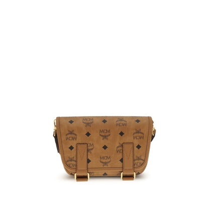 MCM Brown Polyethylene Shoulder Bag