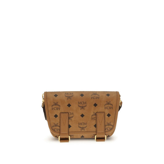 MCM Brown Polyethylene Shoulder Bag