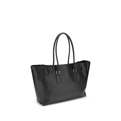 Michael Kors Black Calf Leather Bos Taurus Shoulder Bag Michael Kors