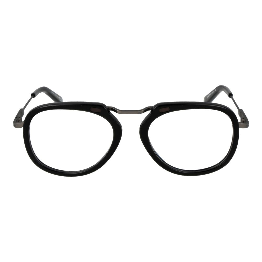 Ermenegildo Zegna Black Metal Glasses (Frames) Ermenegildo Zegna