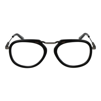 Ermenegildo Zegna Black Metal Glasses (Frames) Ermenegildo Zegna