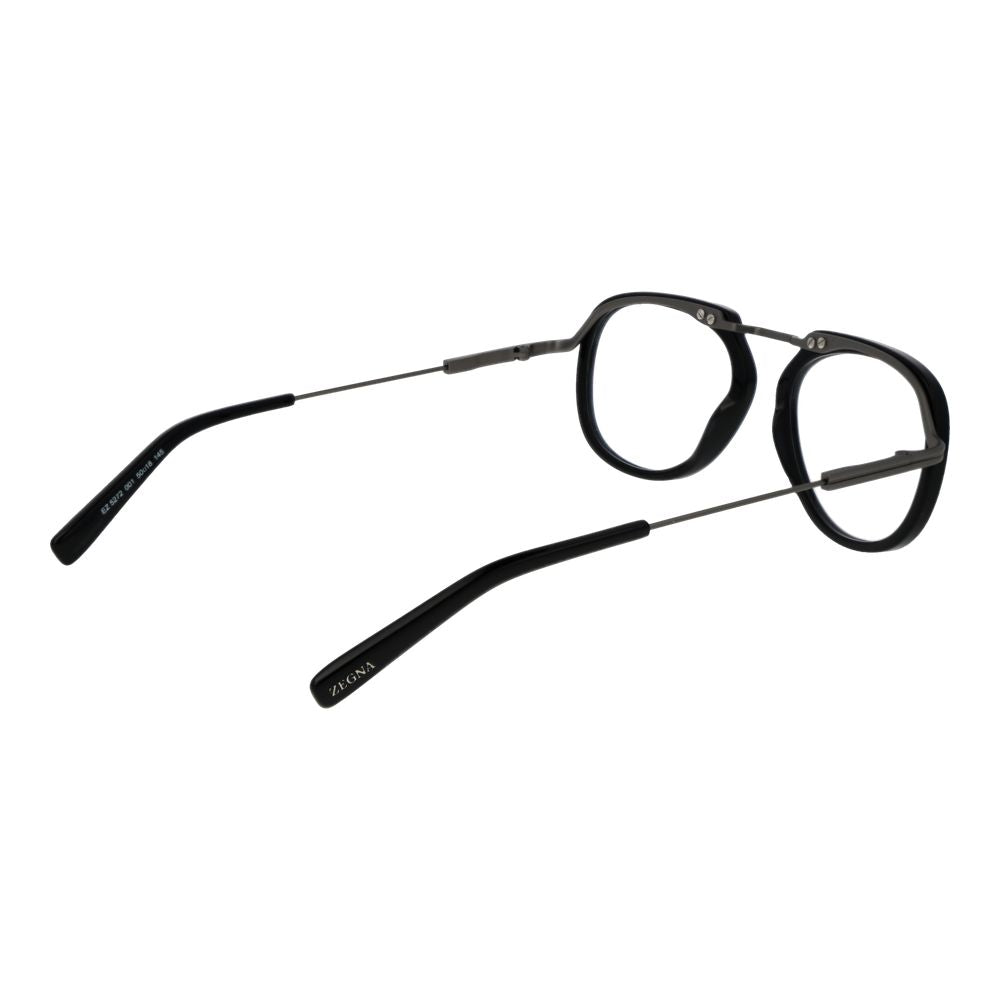 Ermenegildo Zegna Black Metal Glasses (Frames) Ermenegildo Zegna