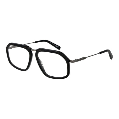 Ermenegildo Zegna Black Metal Glasses (Frames) Ermenegildo Zegna