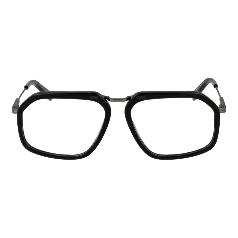 Ermenegildo Zegna Black Metal Glasses (Frames) Ermenegildo Zegna