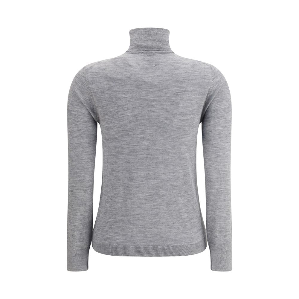 Allude Gray Cashmere Turtleneck Allude
