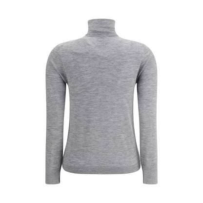 Allude Gray Cashmere Turtleneck Allude