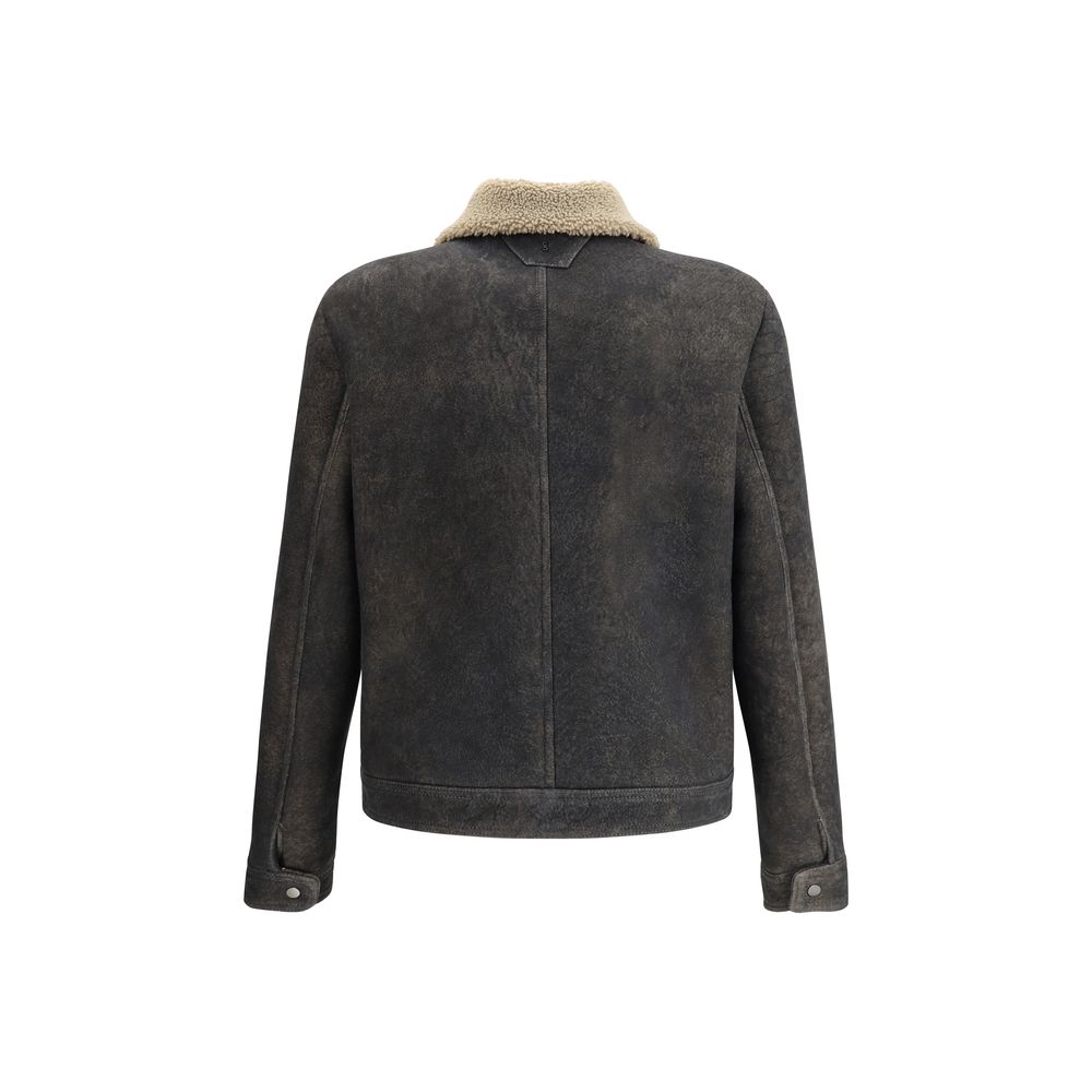 Salvatore Santoro Gray Lamb Ovis Aries Aries Coat