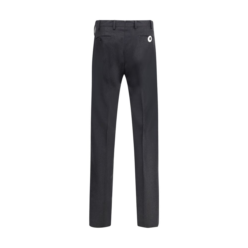 Germano Gray Fleece Wool Dress Pants Germano