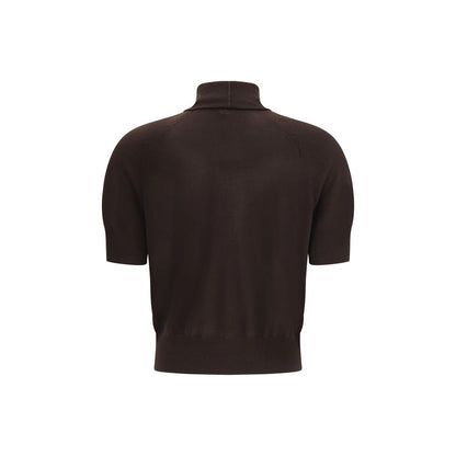 Petar Petrov Brown Merino Wool Top