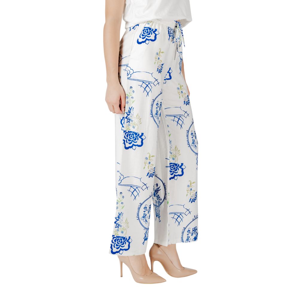 ICHI White Viscose Casual Pants 1728,34 | XXS,71956299936,Casual Pants - Pants - Clothing,Clothing,ICHI,IT36|XXS,IT38|XS,IT40|S,New with tags,Pants - Clothing,White,Women