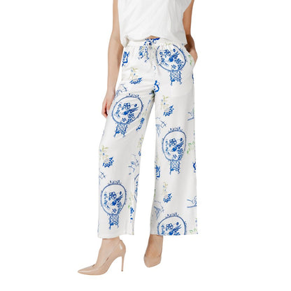 ICHI White Viscose Casual Pants 1728,34 | XXS,71956299936,Casual Pants - Pants - Clothing,Clothing,ICHI,IT36|XXS,IT38|XS,IT40|S,New with tags,Pants - Clothing,White,Women