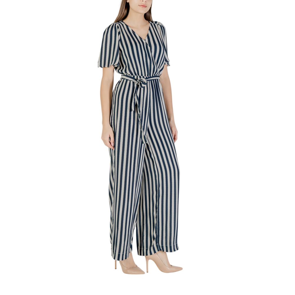 ICHI Blue Viscose Jumpsuit 1728,71956299936,Blue,Clothing,ICHI,IT44|L,Jumpsuits - Clothing,Jumpsuits - Jumpsuits - Clothing,New with tags,Women