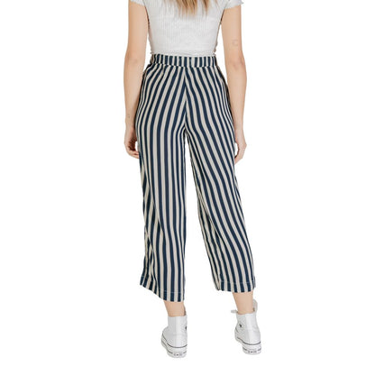 ICHI Blue Viscose Cropped Pants 1728,71956299936,Blue,Clothing,Cropped Pants - Pants - Clothing,ICHI,New with tags,Pants - Clothing,Women,XL