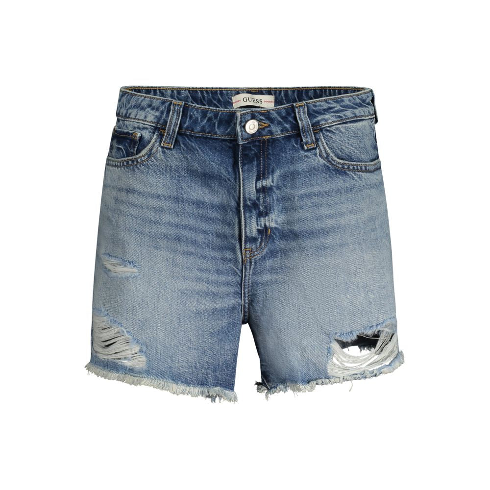Guess Jeans Azzurro Cotton Women Short