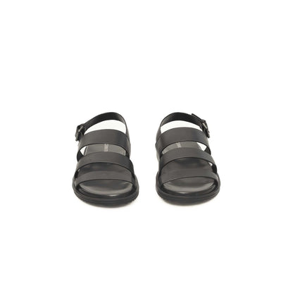 Cerruti 1881 Black Cowhide Men Sandal
