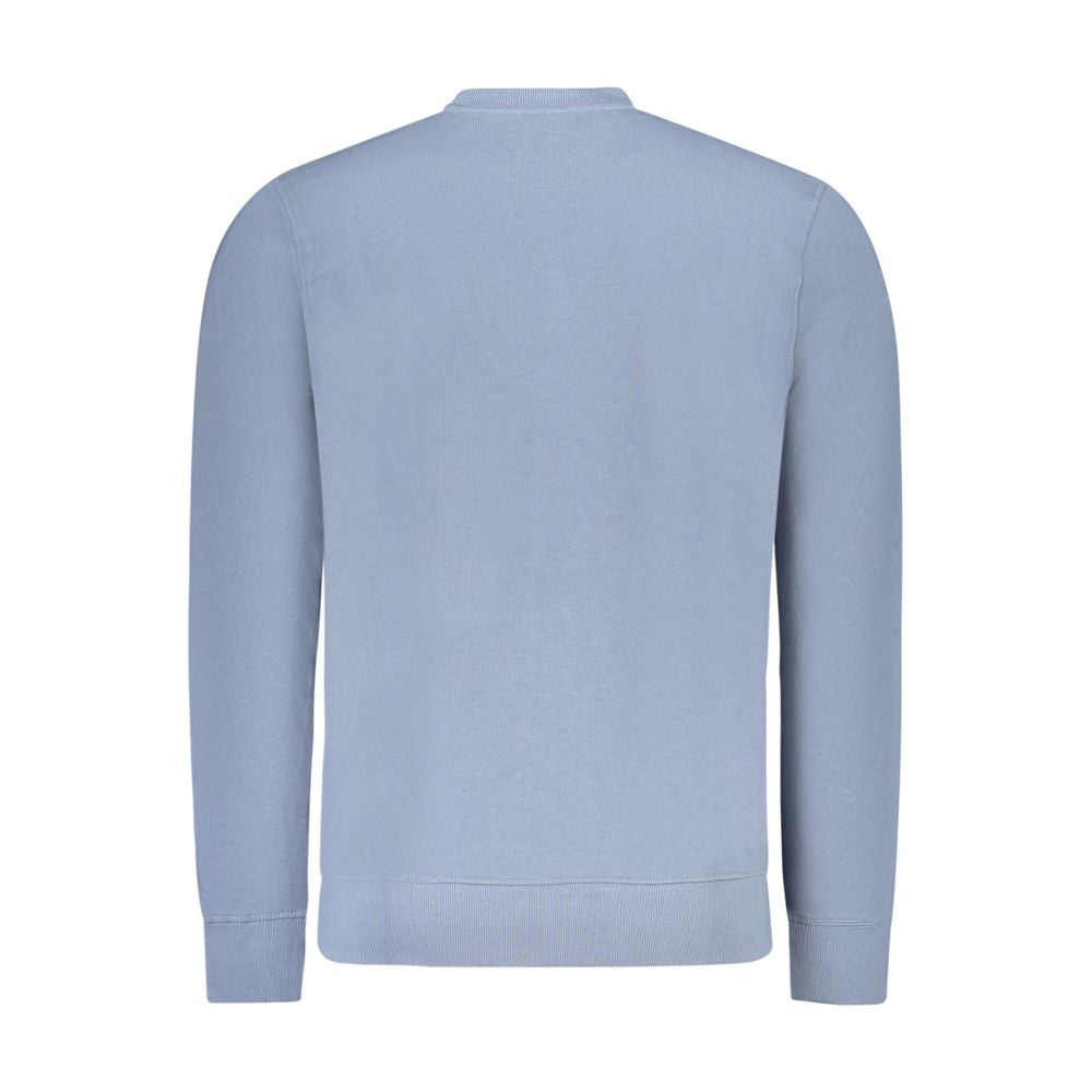 North Sails Blue Cotton Men Sweatshirt North Sails