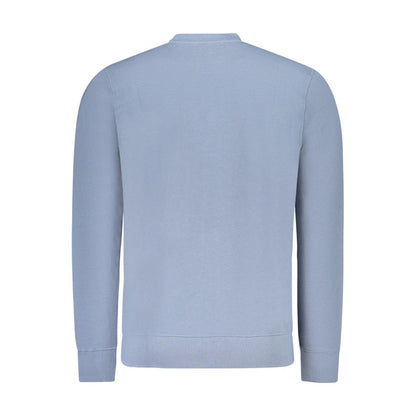 North Sails Blue Cotton Men Sweatshirt North Sails