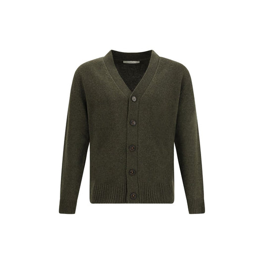 Brooksfield Green Fleece Wool Cardigan