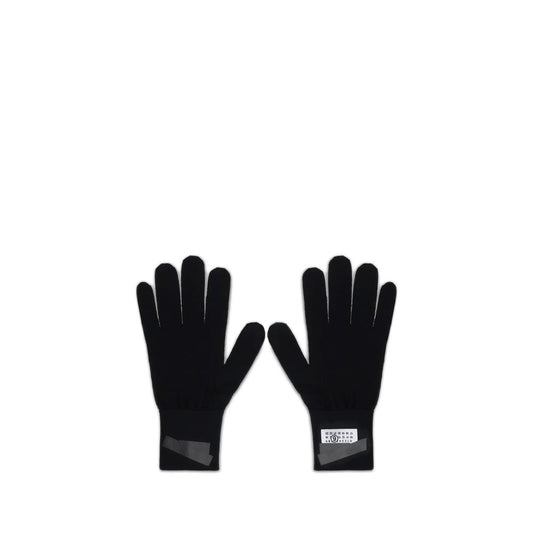 MM6 Black Wool Gloves