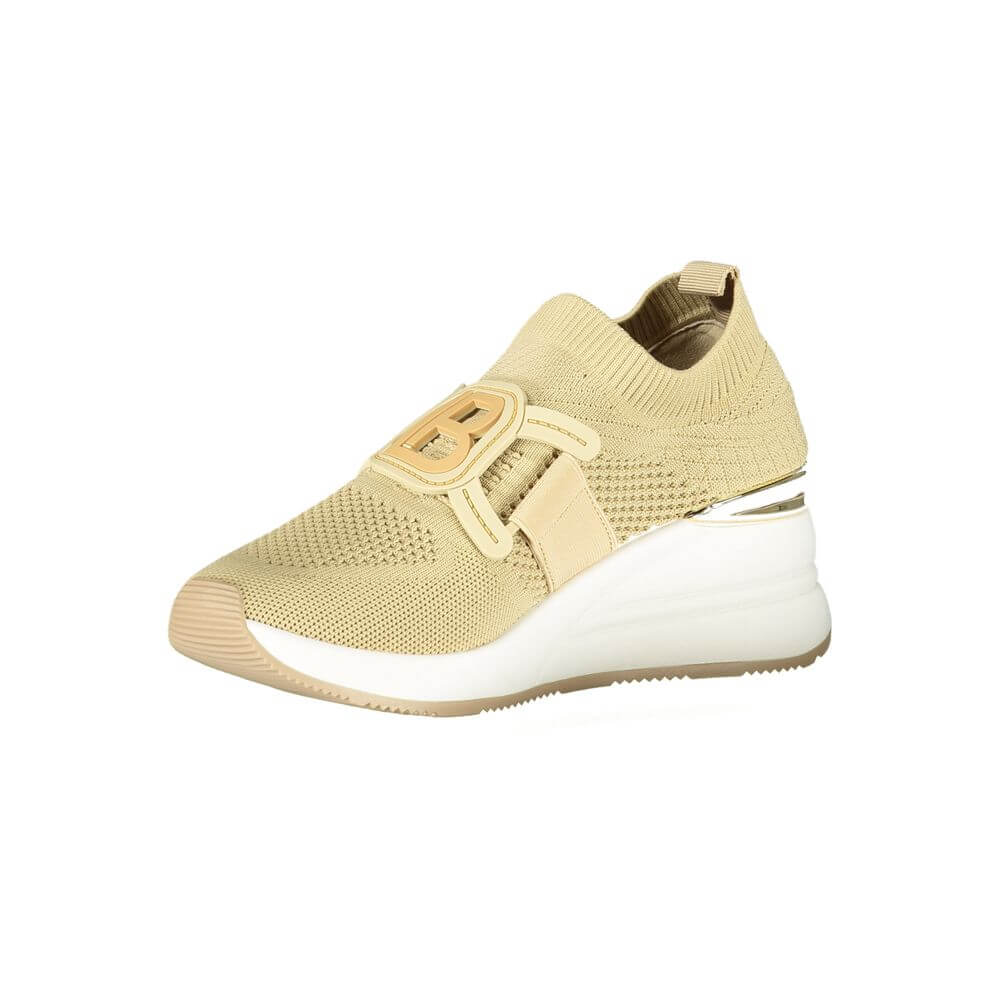 Laura Biagiotti Beige Polyurethane Women Sneaker