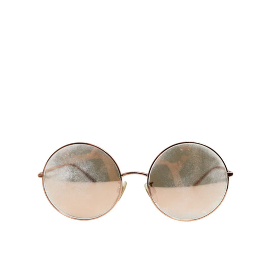 Dolce & Gabbana DG2215K Gold Metal Round Shades Eyewear Sunglasses