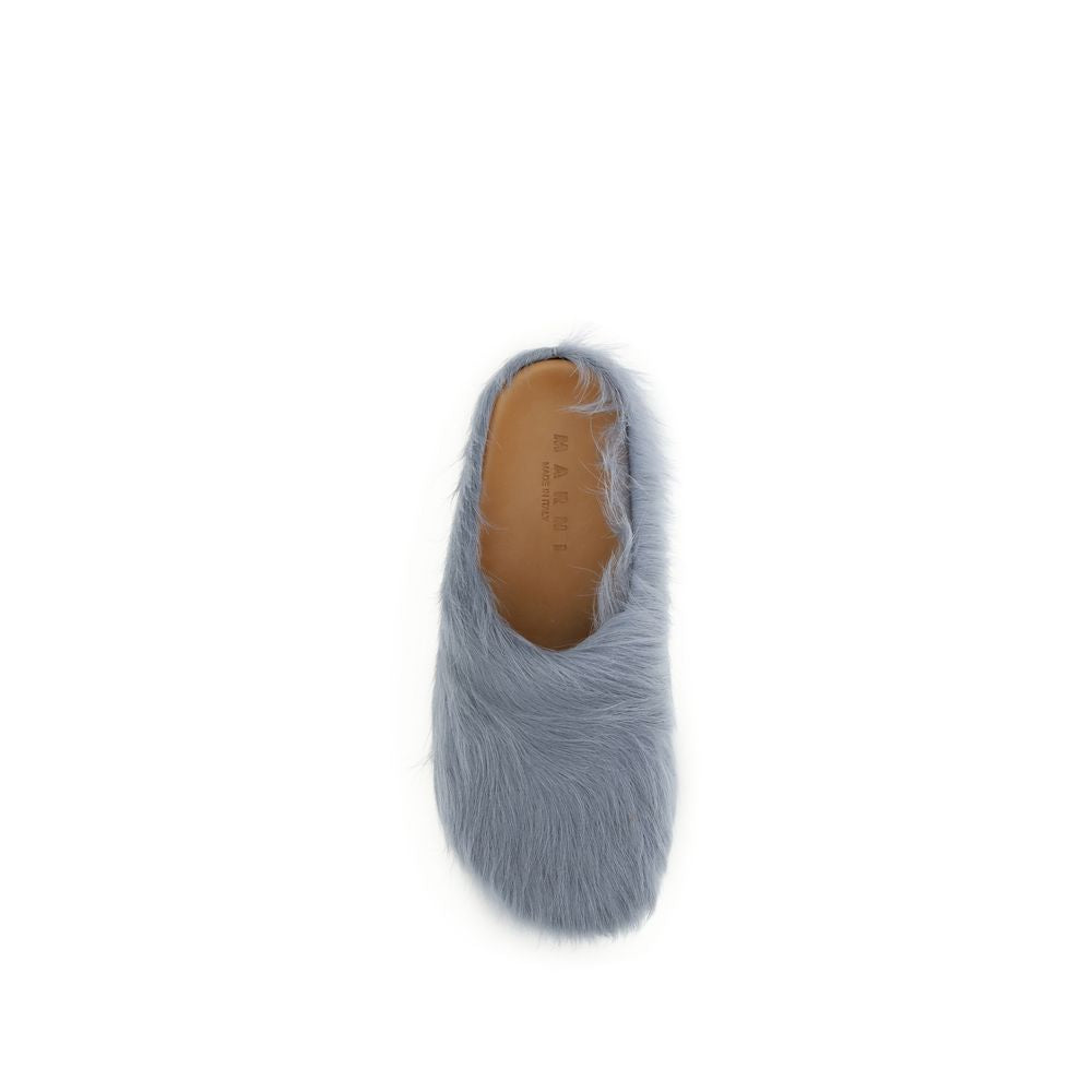 Marni Blue Rubber Mules