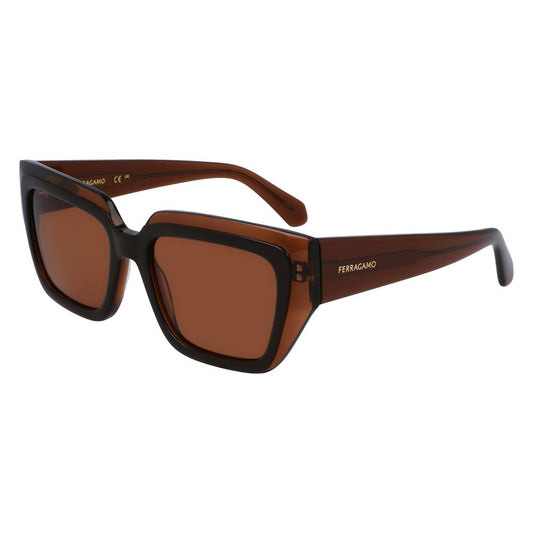 Ferragamo Brown Acetate Sunglasses 1728,67434610848,Accessories,Brown,Ferragamo,Glasses and Sunglasses - Accessories,New with tags,Sunglasses - Glasses and Sunglasses - Accessories,Women