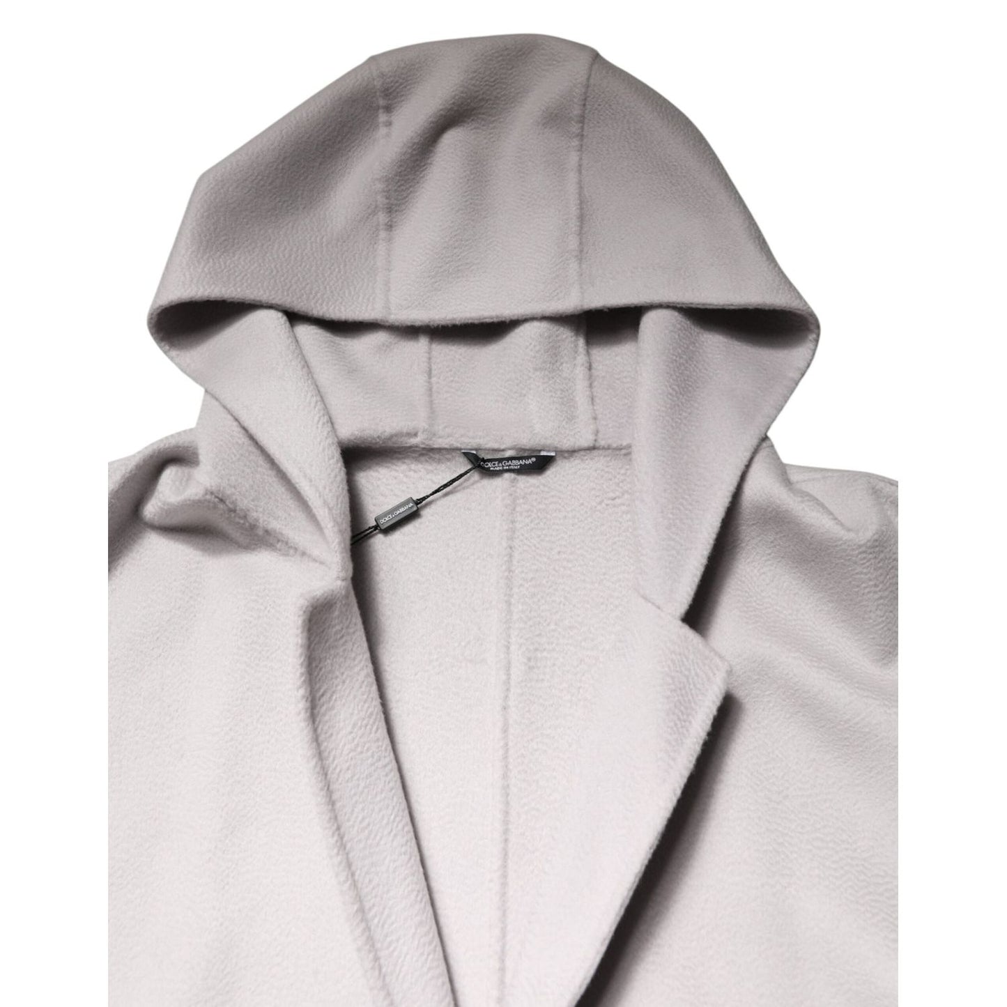 Dolce & Gabbana Off White Belted Long Trench Coat Men Jacket