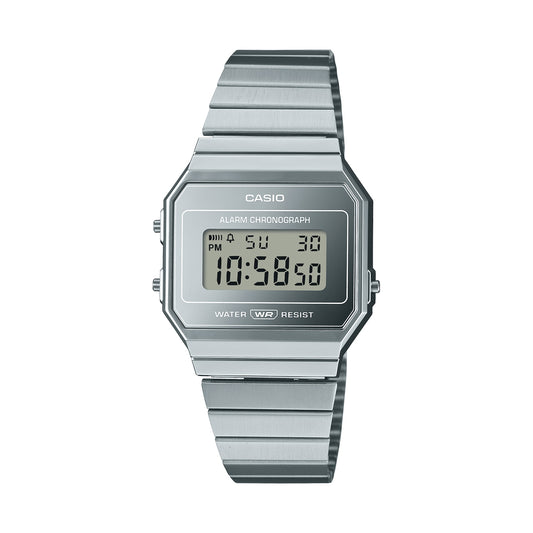 CASIO VINTAGE Mod. ICONIC SLIM DESIGN - SILVER-0