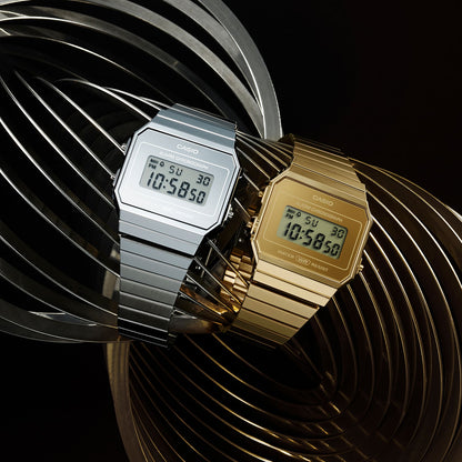 CASIO VINTAGE Mod. ICONIC SLIM DESIGN - SILVER