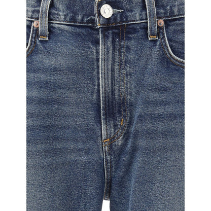 Agolde Blue Cotton Skinny Jeans Agolde
