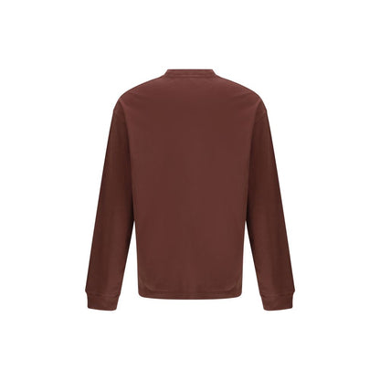 Agolde Bordeaux Cotton Long Sleeve T-Shirt Agolde