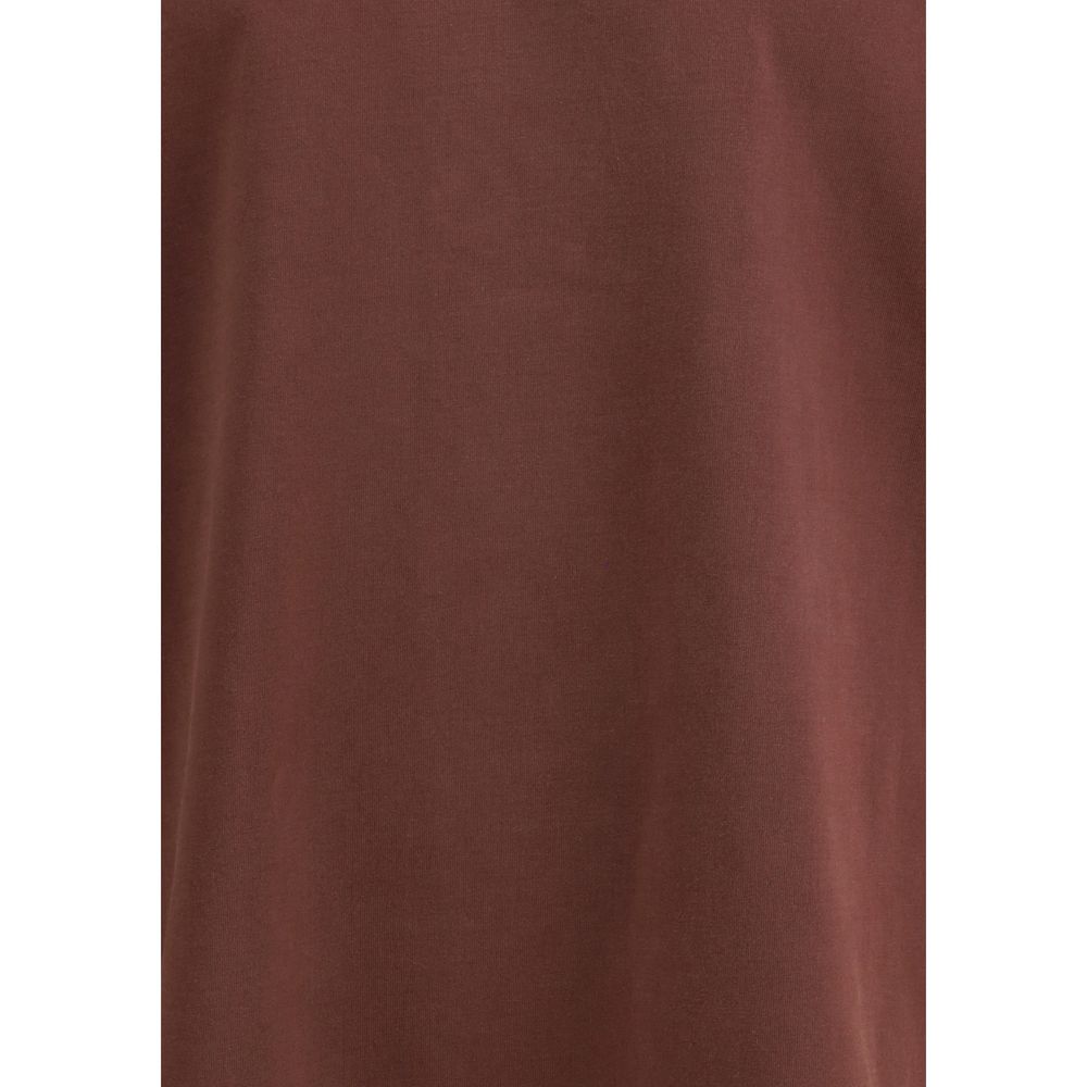 Agolde Bordeaux Cotton Long Sleeve T-Shirt Agolde