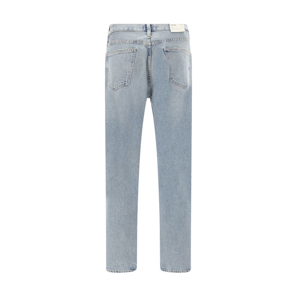 Agolde Light Blue Cotton Skinny Jeans Agolde