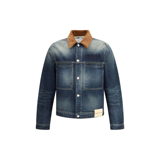 Alexander McQueen Blue Cotton Denim Jacket