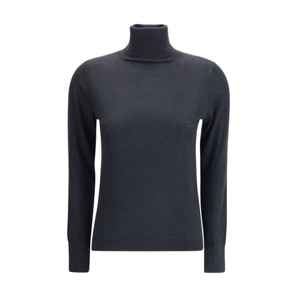 Allude Black Cashmere Turtleneck Allude