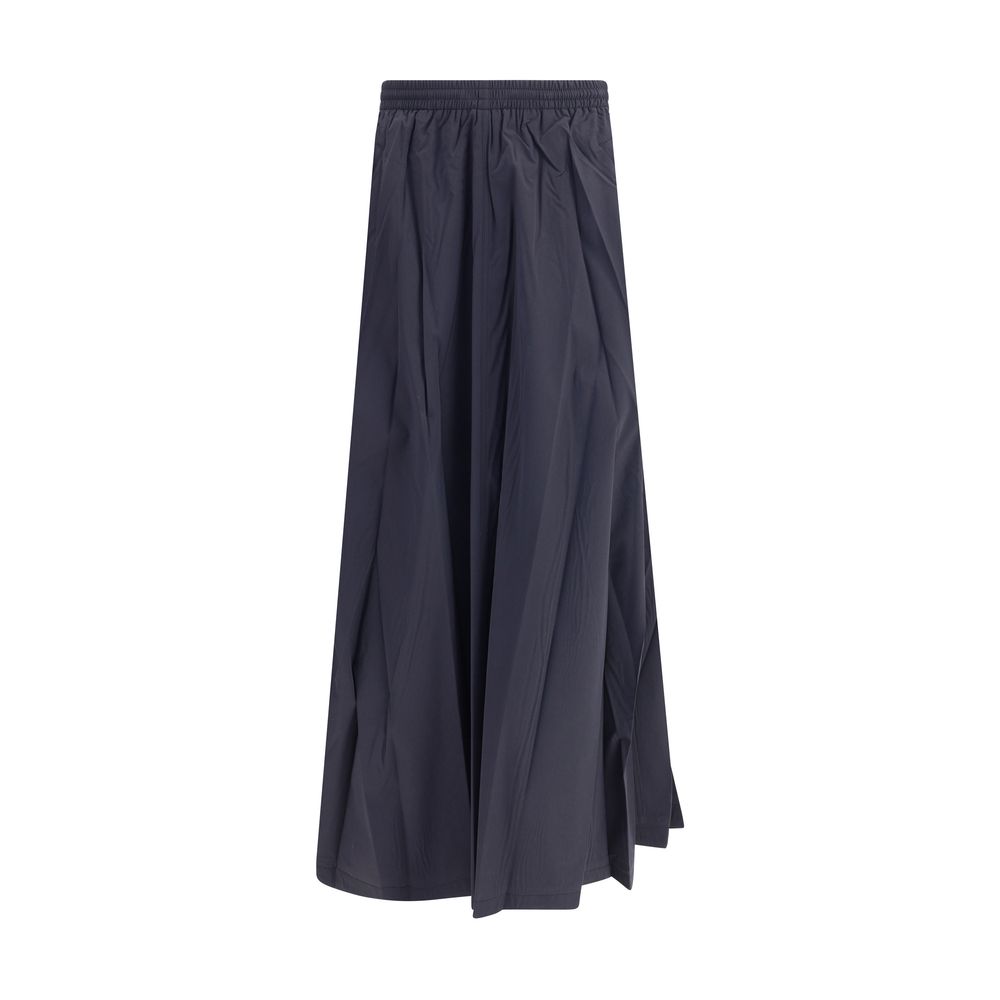 Balenciaga Blue Polyester Long Skirt Balenciaga