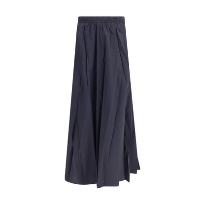 Balenciaga Blue Polyester Long Skirt Balenciaga