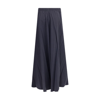 Balenciaga Blue Polyester Long Skirt Balenciaga