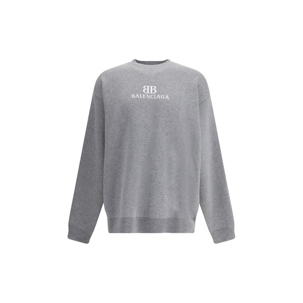 Balenciaga Gray Cotton Sweatshirt Balenciaga
