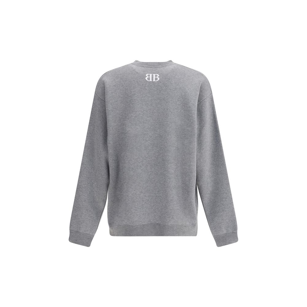 Balenciaga Gray Cotton Sweatshirt Balenciaga