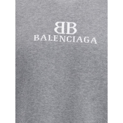 Balenciaga Gray Cotton Sweatshirt Balenciaga