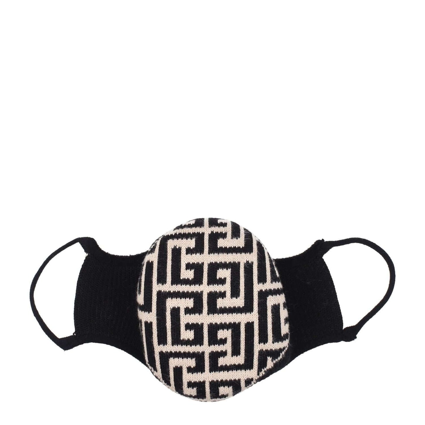 Balmain Beige Cotton Facemask Balmain