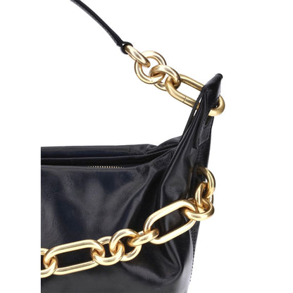 Balmain Black Calf Leather Bos Taurus Shoulder Bag Balmain