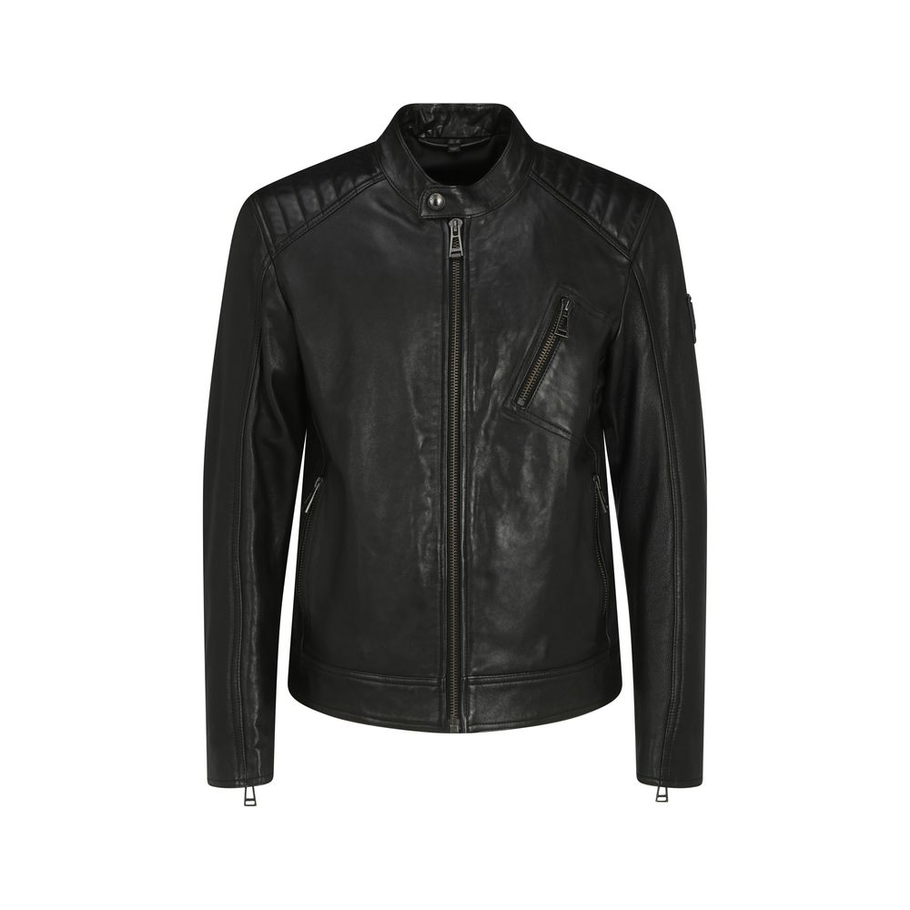 Belstaff Black Leather Jacket Belstaff