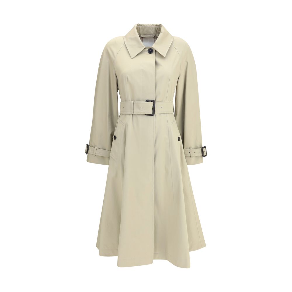 Burberry Beige Cotton Coat Burberry