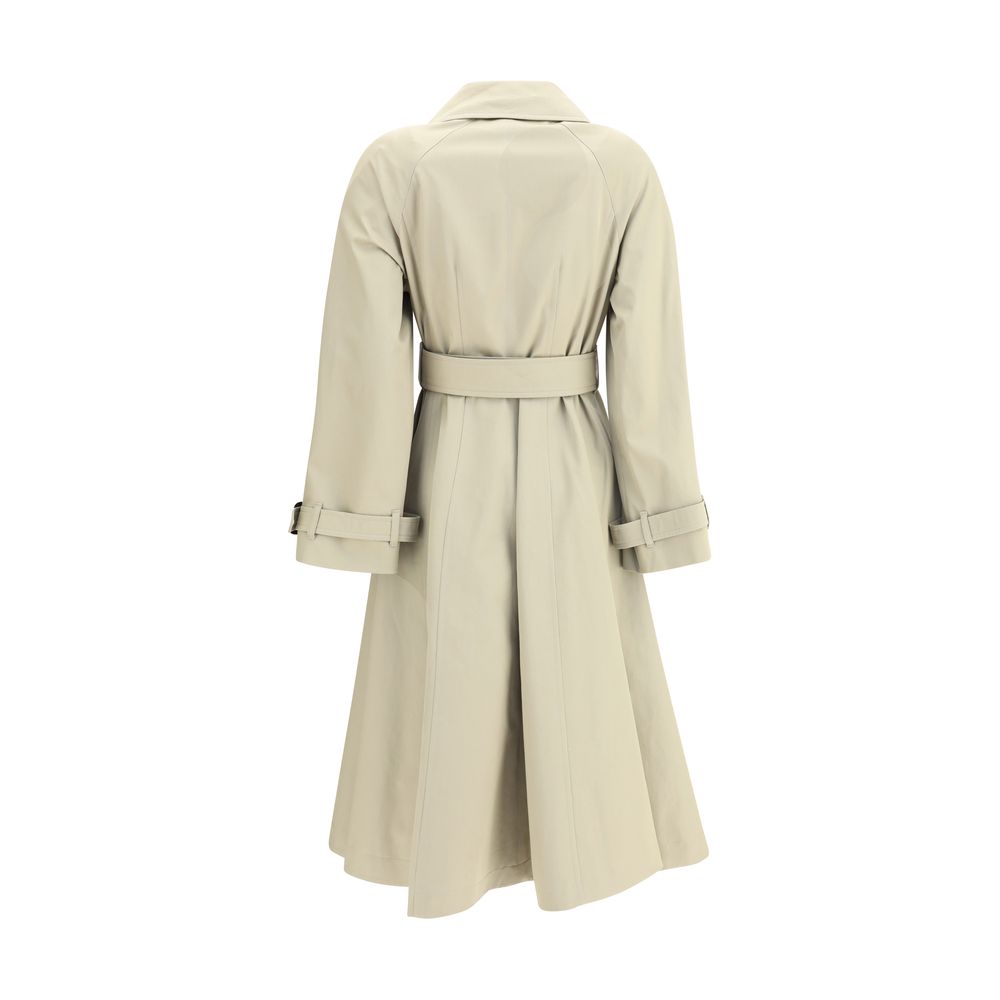 Burberry Beige Cotton Coat Burberry